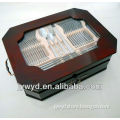 High quality 72pcs flatware set with wood case